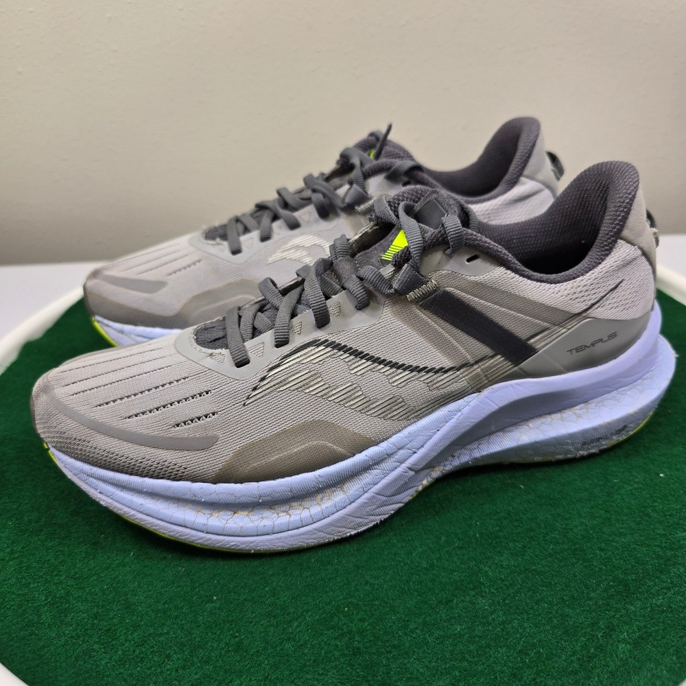 Saucony Tempus Womens Running Shoes Size 10 Grey Lime GreenS10720-17‎ Stability